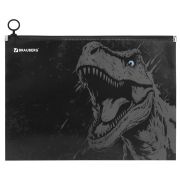 Папка для тетрадей BRAUBERG А4, 1 отделение, пластик, на zip-lock молнии, «Scary dino», 273321