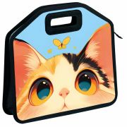 Папка-сумка ЮНЛАНДИЯ, 1 отделение, фетровые ручки, 34х30х11 см, «Cute catcher», 273379