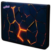 Папка для труда на молнии ЮНЛАНДИЯ А4, 1 отделение, откидная планка, органайзер, «Volcano split», 273394