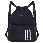 Рюкзак спортивный мешок HEIKKI CASUAL (ХЕЙКИ) с дополнительным карманом, 44х34 см, «Strips», 273458