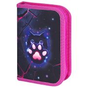Пенал BRAUBERG, 1 отделение, 1 откидная планка, полиэстер, 21х14 см, «Pink lava», 273522