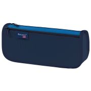 Пенал мягкий BRAUBERG KIDS, 2 отделения, полиэстер, «Dark blue», 22x10x6 см, 273551