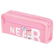 Пенал ЮНЛАНДИЯ ЮНИОР, 2 отделения, полиэстер, «Near you», 21х8х6 см, 273811