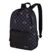 Рюкзак HEIKKI POSITIVE (ХЕЙКИ) универсальный, карман-антивор, «Gray Chess», 42х28х14 см, 273855