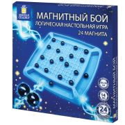 Игра настольная логическая «Магнитный бой», 24 магнита, доска 22х22 см, ЗОЛОТАЯ СКАЗКА, 665892