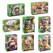 Пазл картонный «КОШАЧЬИ ЗАБАВЫ» 260 элементов АССОРТИ, 220х330 мм, HATBER