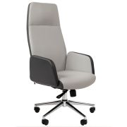 Офисное кресло CHAIRMAN 929, экокожа, серый/светло-серый