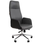 Офисное кресло CHAIRMAN 929, экокожа, черный/серый