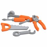 Набор инструментов игрушечный «Маленький мастер», пластиковый, 6 предметов, НОРДПЛАСТ, 544