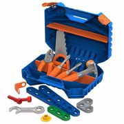 Набор инструментов с конструктором игрушечный, пластик, 47 предметов в чемодане, НОРДПЛАСТ, 545