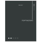 Папка-портфолио универсальная, 4 кольца, 20 файлов, 7БЦ матовая, BRAUBERG «Minimalism», 117553