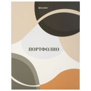Папка-портфолио универсальная, 4 кольца, 20 файлов, 7БЦ матовая, BRAUBERG «Abstraction», 117555