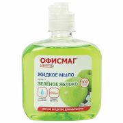Мыло жидкое 300 г ОФИСМАГ, «Зеленое яблоко», флип-топ, 606778