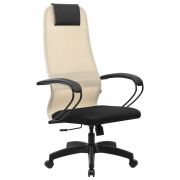 Кресло BRABIX PREMIUM «Ultimate EX-800» пластик, плотная двойная сетка Х2, черное/бежевое, 532916