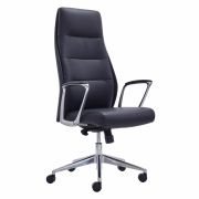 Кресло BRABIX PREMIUM «Adept EX-752», синхромеханизм, алюминий, экокожа, черное, 532930