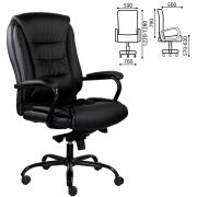 Кресло офисное «Ровер» CH-708, усиленное, НАГРУЗКА до 150 кг, экокожа, черное