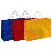 Пакет подарочный (1 шт.) 70x16x50 см, «BIG SIZE», голография, ассорти 3 цвета, ЗОЛОТАЯ СКАЗКА, 609732