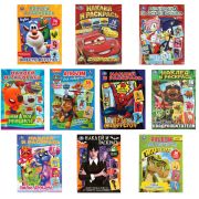 Раскраска с наклейками, АССОРТИ, А4, 214х290 мм, 16 стр., 16 наклеек, УМКА