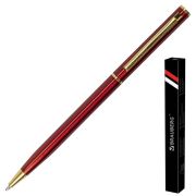 Ручка подарочная шариковая BRAUBERG «Slim Burgundy», корпус бордо, узел 1 мм, линия письма 0,7 мм, синяя, 141403