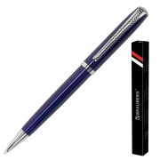 Ручка подарочная шариковая BRAUBERG «Cayman Blue», корпус синий, узел 1 мм, линия письма 0,7 мм, синяя, 141409