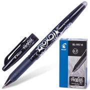 Ручка стираемая гелевая с грипом PILOT «Frixion», ЧЕРНАЯ, корпус черный, узел 0,7 мм, линия письма 0,35 мм, BL-FR-7