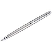 Ручка подарочная шариковая WATERMAN «Hemisphere Stainless Steel CT», серебристый корпус, палладиевое покрытие, синяя, S0920470