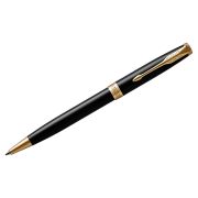 Ручка шариковая PARKER «Sonnet Core Lacquer Black GT», корпус черный глянцевый лак, позолоченные детали, черная, 1931497
