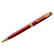 Ручка шариковая PARKER «Sonnet Core Intense Red Lacquer GT», корпус красный глянцевый лак, позолоченные детали, черная, 1931476