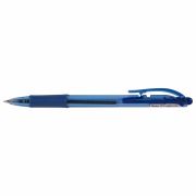 Ручка шариковая масляная автоматическая с грипом PENTEL (Япония) «Fine Line», СИНЯЯ, линия письма 0,27 мм, BK417-CN