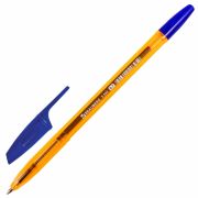 Ручка шариковая BRAUBERG «X-333» AMBER, СИНЯЯ, корпус тонированный оранжевый, узел 0,7 мм, линия письма 0,35 мм, 142832