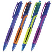 Ручка шариковая масляная автоматическая BRAUBERG «Phantom color», СИНЯЯ, узел 0,7 мм, линия письма 0,35 мм, 142938