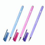 Ручка шариковая масляная BRAUBERG «FRUITY Pastel», СИНЯЯ, soft-touch, узел 0,7 мм, линия письма 0,35 мм, 142958, OBP322