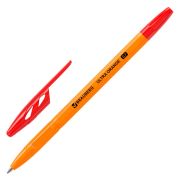Ручка шариковая BRAUBERG «ULTRA ORANGE», КРАСНАЯ, узел 0,7 мм, чернила ГЕРМАНИЯ, наконечник ШВЕЙЦАРИЯ, 143564