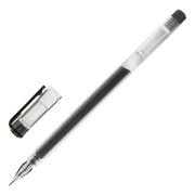 Ручка гелевая STAFF «Basic» GP-675, ЧЕРНАЯ, длина письма 1000 м, игольчатый узел 0,5 мм, линия письма 0,35 мм, 143675