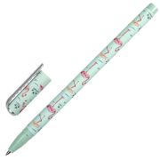 Ручка шариковая BRAUBERG SOFT TOUCH STICK «FLAMINGO», СИНЯЯ, мягкое покрытие, узел 0,7 мм, 143705