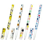 Ручка шариковая BRAUBERG SOFT TOUCH GRIP «DOTS», СИНЯЯ, мягкое покрытие, ассорти, узел 0,7 мм, 143722