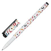 Ручка шариковая BRAUBERG SOFT TOUCH GRIP «CONFETTI», СИНЯЯ, мягкое покрытие, узел 0,7 мм, 143723