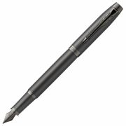 Ручка перьевая PARKER «IM Professionals Monochrome Titanium», темно-серый лак, сталь, синяя, 2172959