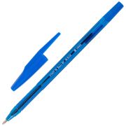 Ручка шариковая STAFF «Basic BP-66 BLUE», СИНЯЯ, корпус синий, узел 1 мм, линия письма 0,5 мм, 144454