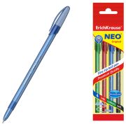 Ручки шариковые ERICH KRAUSE «Neo», набор 4 ЦВЕТА, 0,7 мм, европодвес, 47509