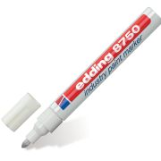 Маркер-краска лаковый (paint marker) EDDING «8750», БЕЛЫЙ, 2-4 мм, круглый наконечник, алюминиевый корпус, E-8750/49