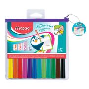 Маркеры для доски MAPED (Франция), НАБОР 12 шт., «Marker Pep's», круглый наконечник 1,5 мм, 741817