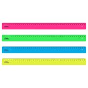Линейка пластиковая 40 см, «Neon», неоновая, ассорти, ЛН-31437
