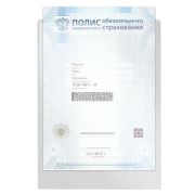 Папка-файл для медицинского полиса, 223х158 мм, без отверстий, ПВХ 120 мкм, «ДПС», 3127