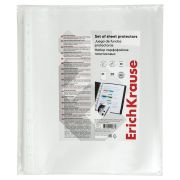 Папки-файлы перфорированные А4 ERICH KRAUSE «Fizzy Clear», КОМПЛЕКТ 100 шт., матовые, 30 мкм, 67330