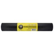 Мешки для мусора 240 л, черные, в рулоне 25 шт., ПВД 30 мкм, 90x130 см, РОМАШКА «ПРОФИ», ВР-0072