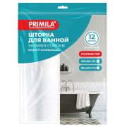 Шторка для ванной ПОЛИЭСТЕР, 180х180 см, кольца в комплекте, БЕЛЫЙ БРИЛЛИАНТ, PRIMILA (ПРИМИЛА), 700087