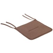 Подушка на стул плоская «РОГОЖКА» 37x37 см, полиэстер, коричневая, PRIMILA (ПРИМИЛА) STANDARD, 700509