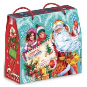 Подарок новогодний «ЗИМА ПОЛНА ЧУДЕС», НАБОР конфет 1000 г, картонная коробка, МОСУПАК