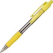 Ручка шариковая автомат. с грипом PILOT Super Grip, СИНЯЯ, желтые детали, линия 0,21 мм, BPGP-10R-F, BPGP-10R-F Y